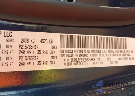 2013 Jeep Patriot Latitude from USA, damaged, VIN 1C4NJRFB5DD274969